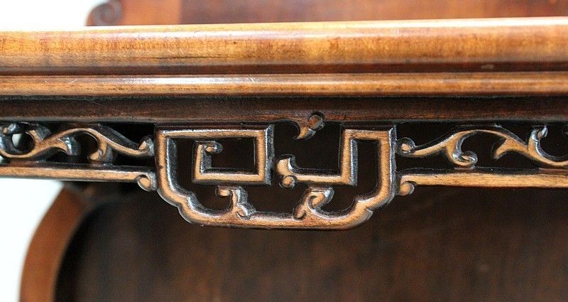 photo vinterior Music Cabinet In Tinted Beech, Asian Spirit, Attributed To G. Viardot , 1900