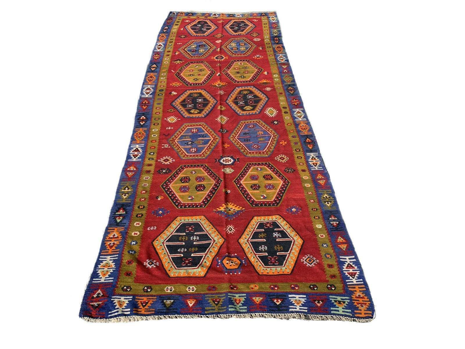 Antique Turkish Sarkisla Kilim Rug 372x140 Cm photo furniture