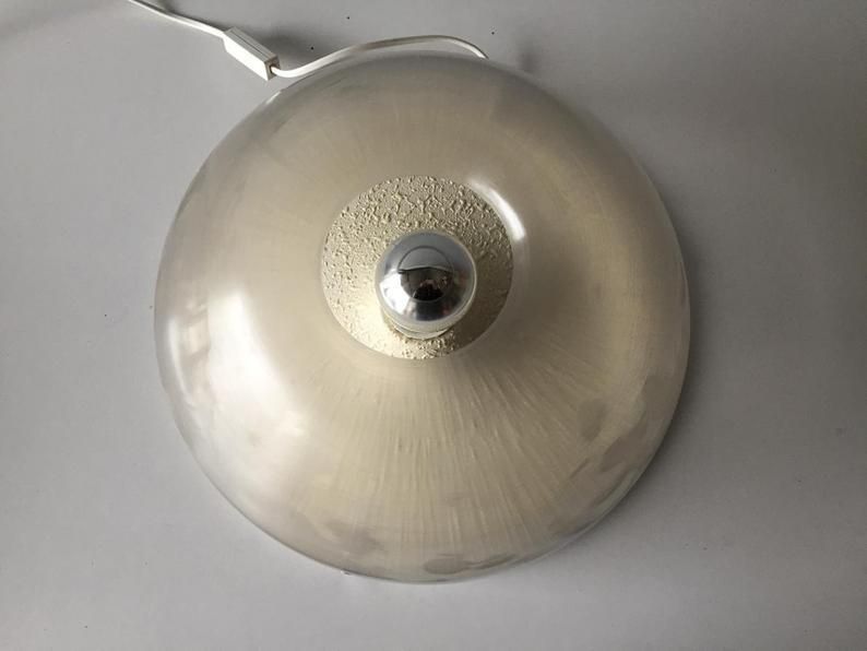 Harvey Guzzini Semi Transparent Plastic Italian Table Lamp   60s Made In Italy photo 362.08