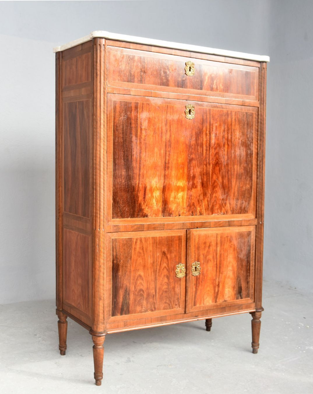 Secretary With 18th Century Mahogany Doors photo furniture