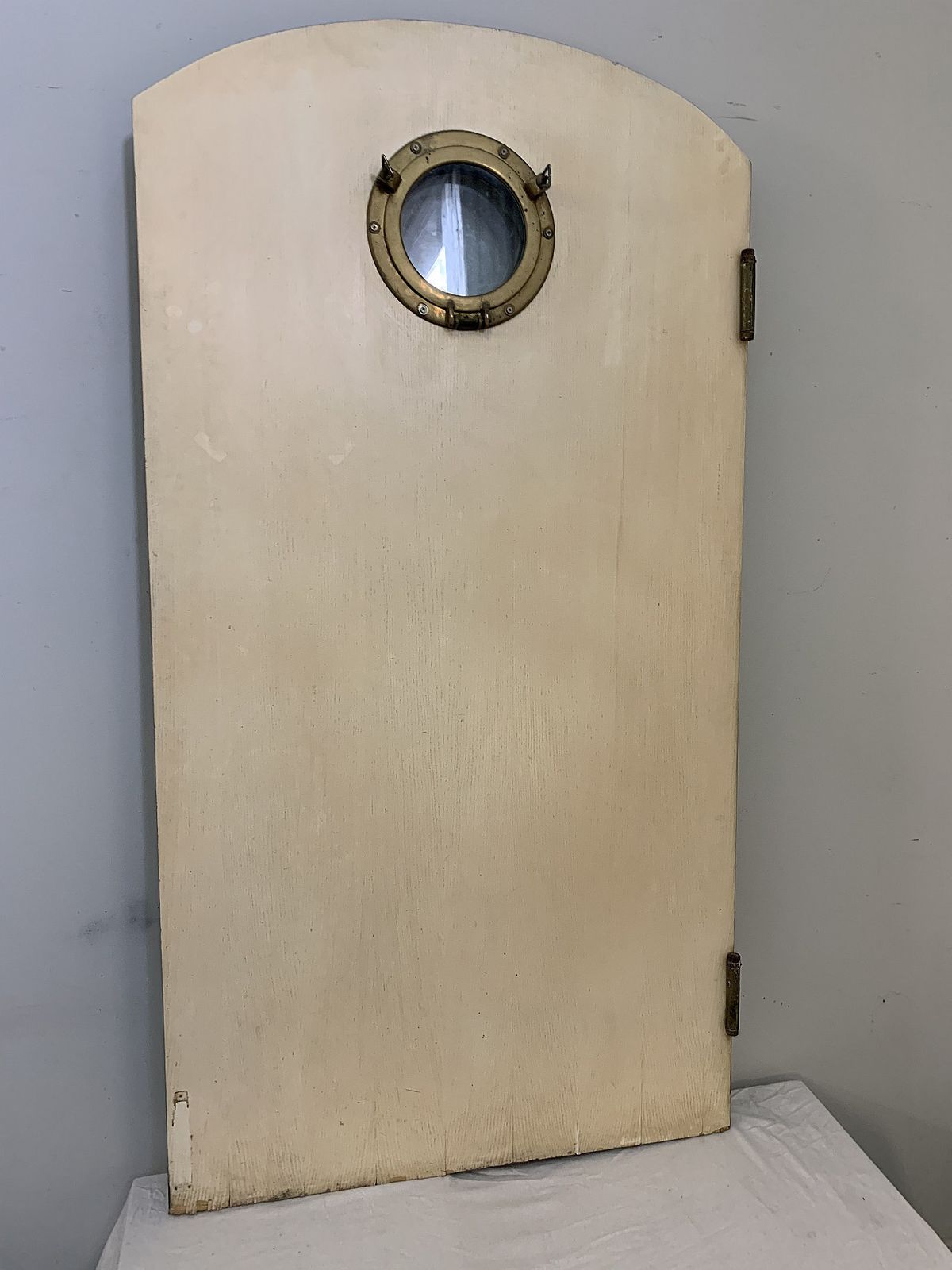 photo for sale Oak Door With Porthole, 70s
