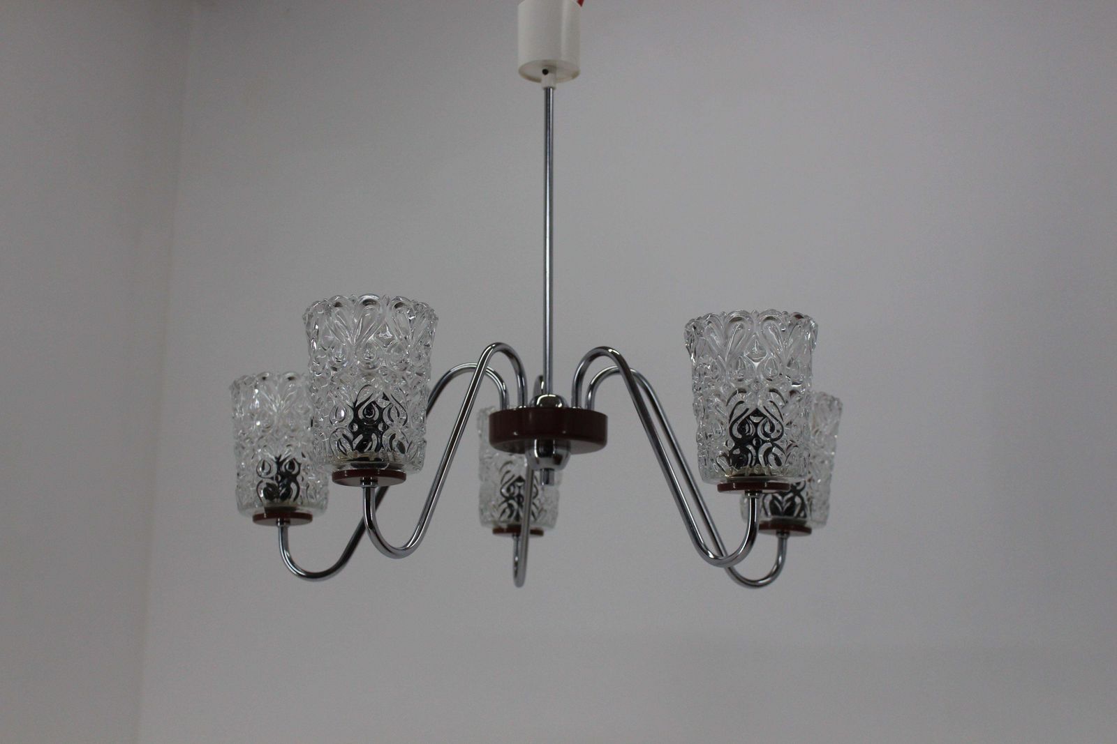 Mid Century Chandelier Lidokov, 1970s