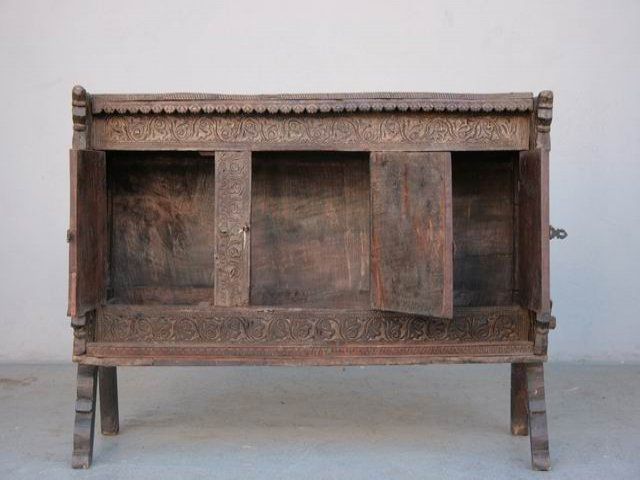 Carved Wooden Chest Of Old Elements photo 1802.0