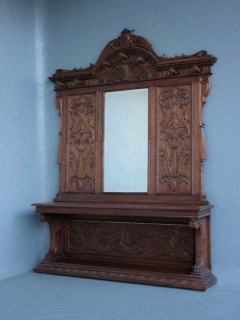 Coat Rack Renaissance Style Walnut photo furniture