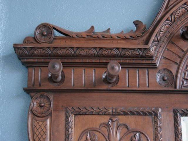 Coat Rack Renaissance Style Walnut photo buy