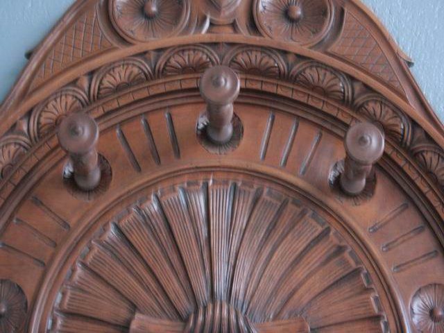 photo furniture Coat Rack Renaissance Style Walnut