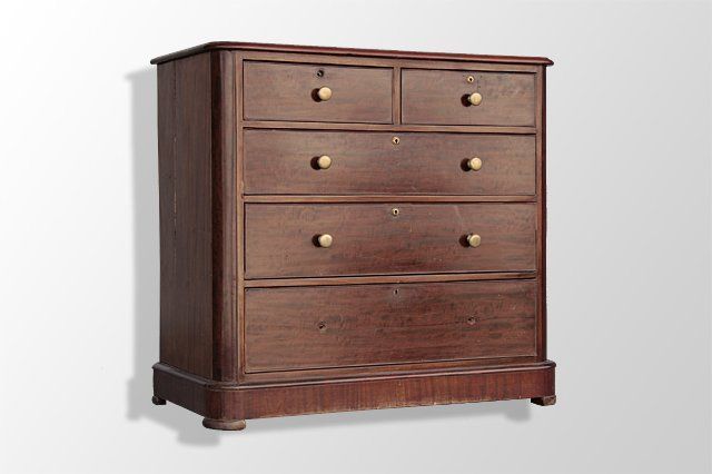 Navy Chest Of Drawers 1900 Mahogany