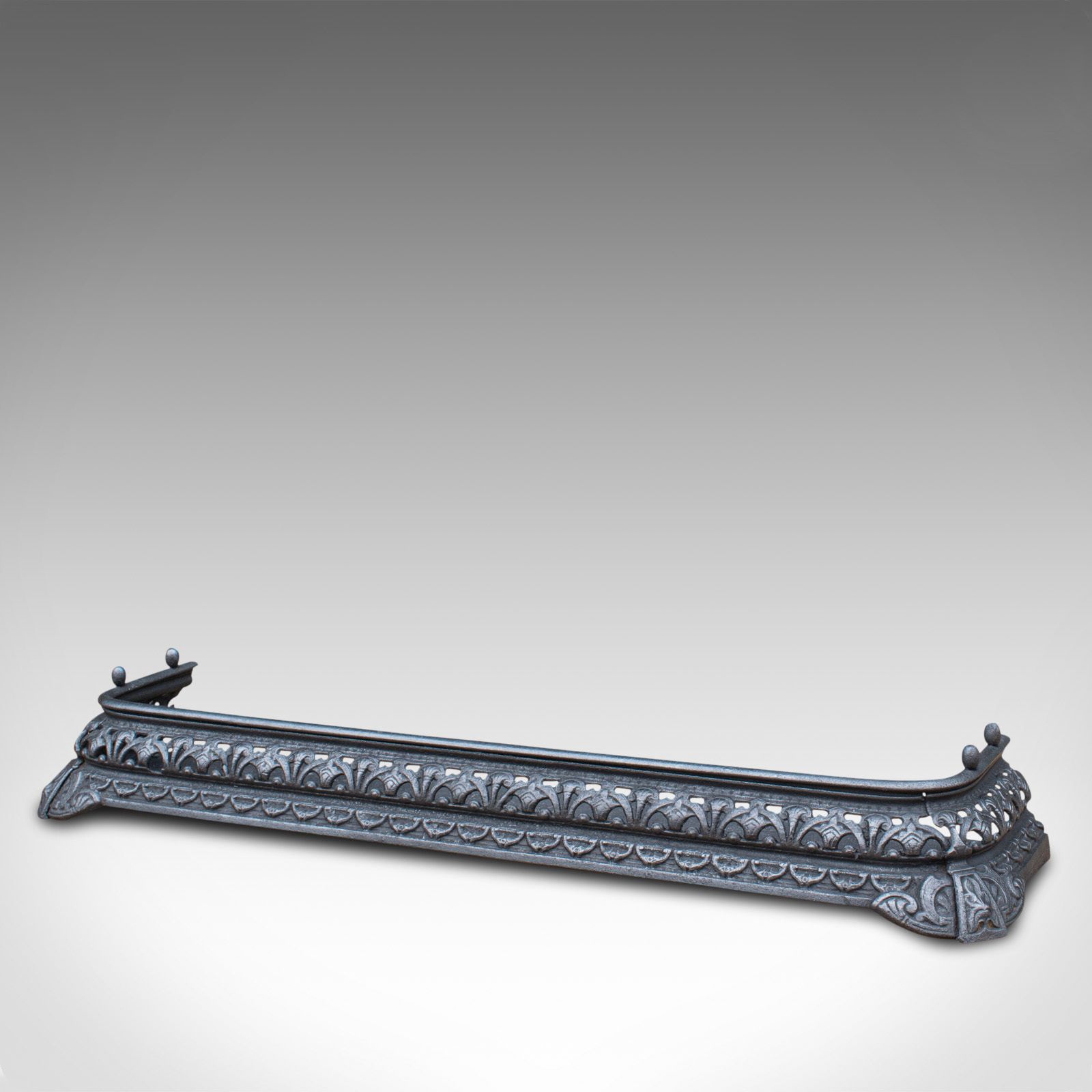 photo furniture Antique Fire Kerb, Companion Tongs, English, Iron, Fireside Set, Victorian, 1850