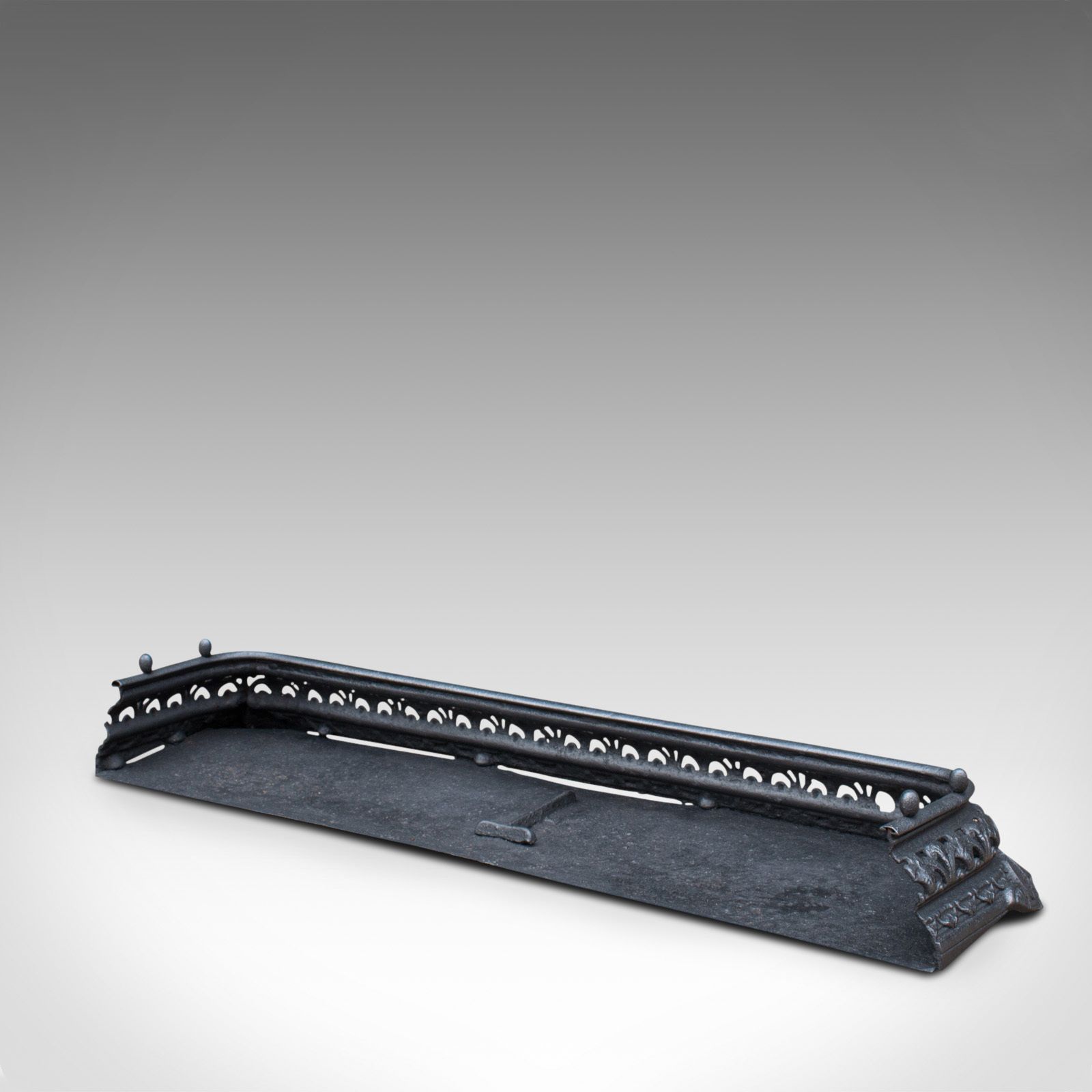 565.0 Antique Fire Kerb, Companion Tongs, English, Iron, Fireside Set, Victorian, 1850 photo