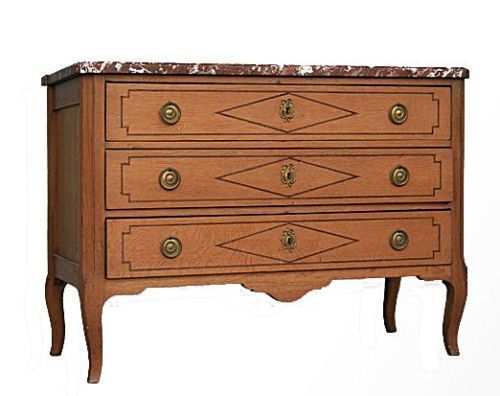 Light Oak Chest Of Drawers, Directoire Period