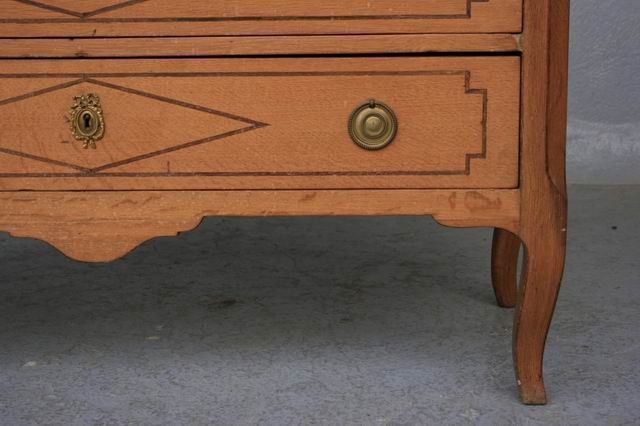 Furniture Light Oak Chest Of Drawers, Directoire Period photo