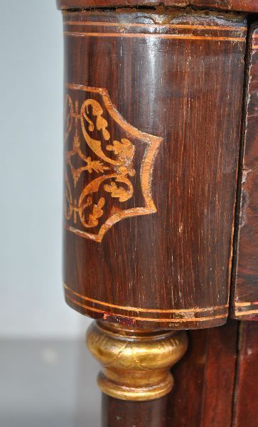 Xi Xth Flamed Mahogany Chest Of Drawers photo vintage