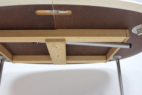 Dining Table With White Laminate And Steel Legs From 1960s photo 725.0
