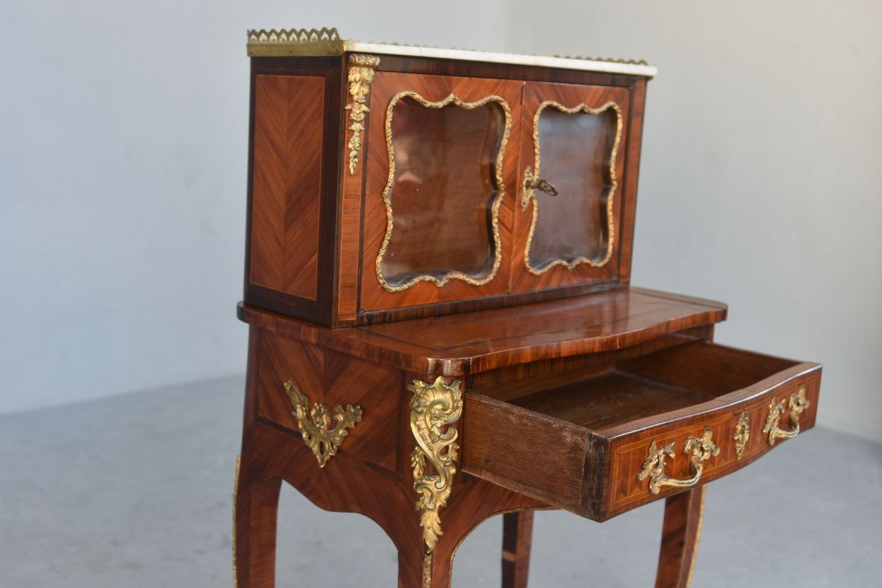 Lady Secretary Desk Said Bonheur Du Jour Napoleon III Inlaid photo Furniture