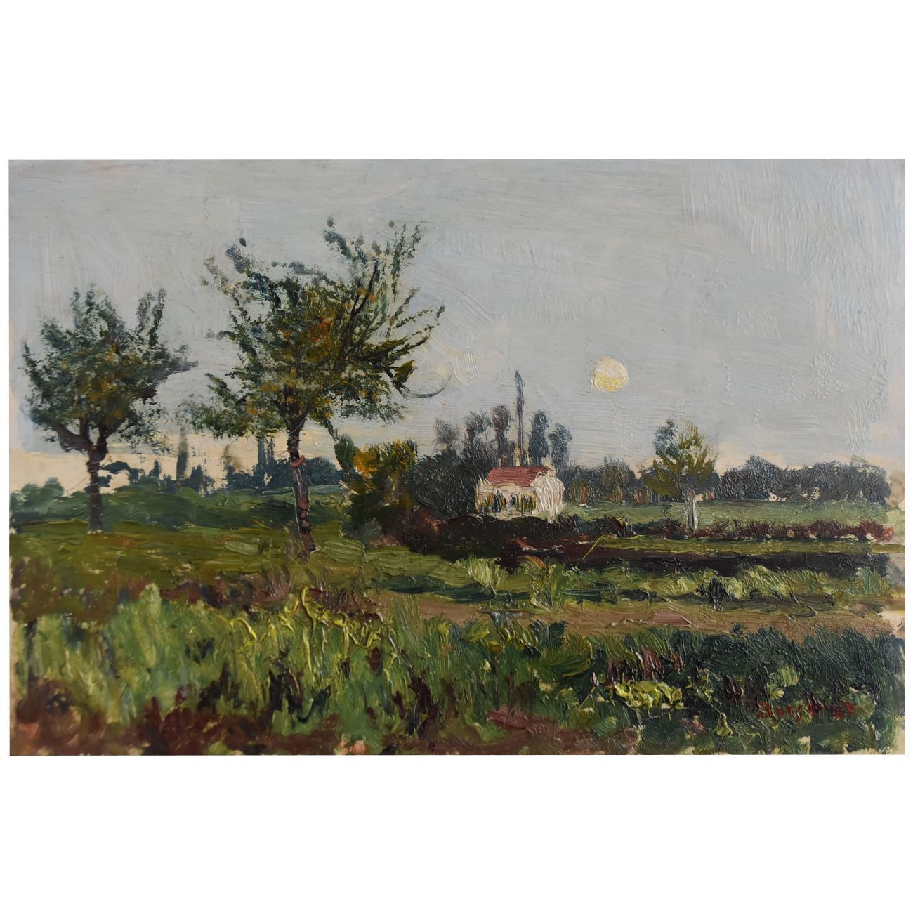 Landscape By Charles Bousquet French School