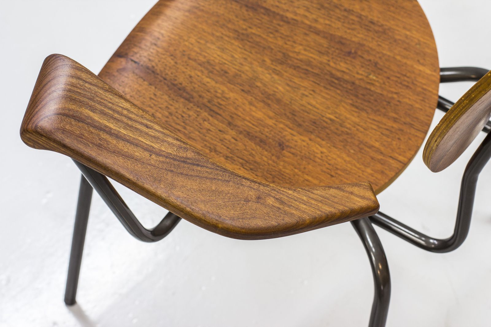 Swedish Tubular Steel And Teak Armchair photo vinterior