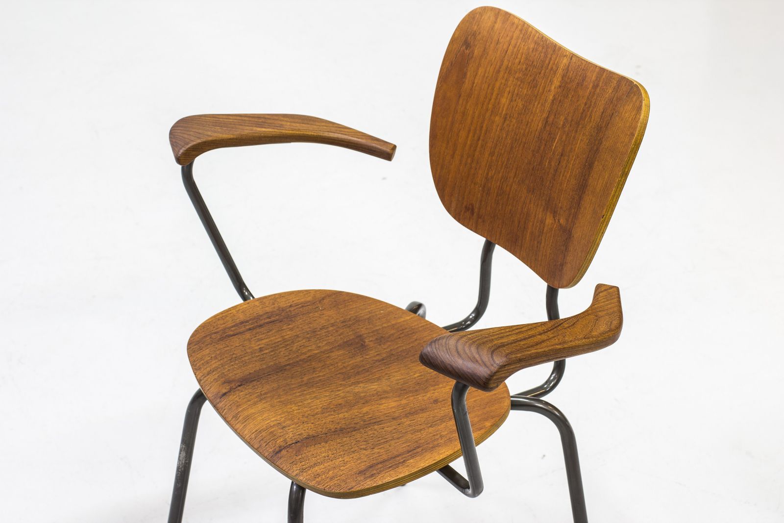 photo for sale Swedish Tubular Steel And Teak Armchair