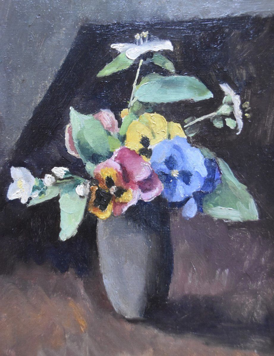 Maurice Asselin (1882 1947) A Bouquet Of Flowers In A Vase, 1942, Oil On Canvas photo 1464.0