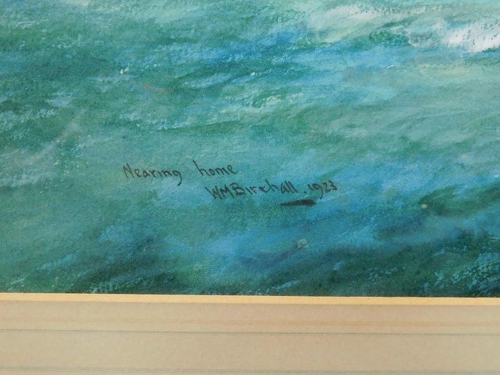 William Minshall Birchall (American, 1884 1941), 'Nearing Home', Watercolour photo 765.0