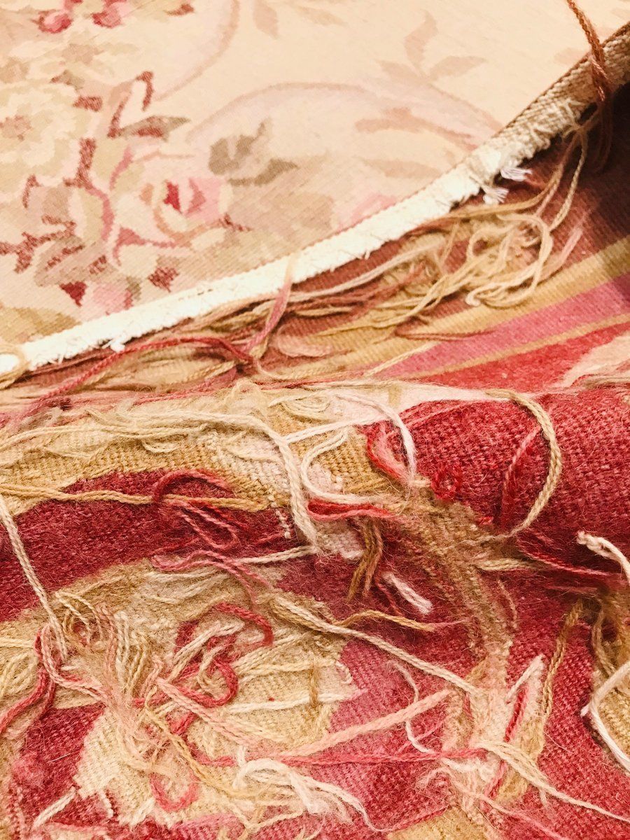 Red Hand Knotted Rug, 1972 photo for sale