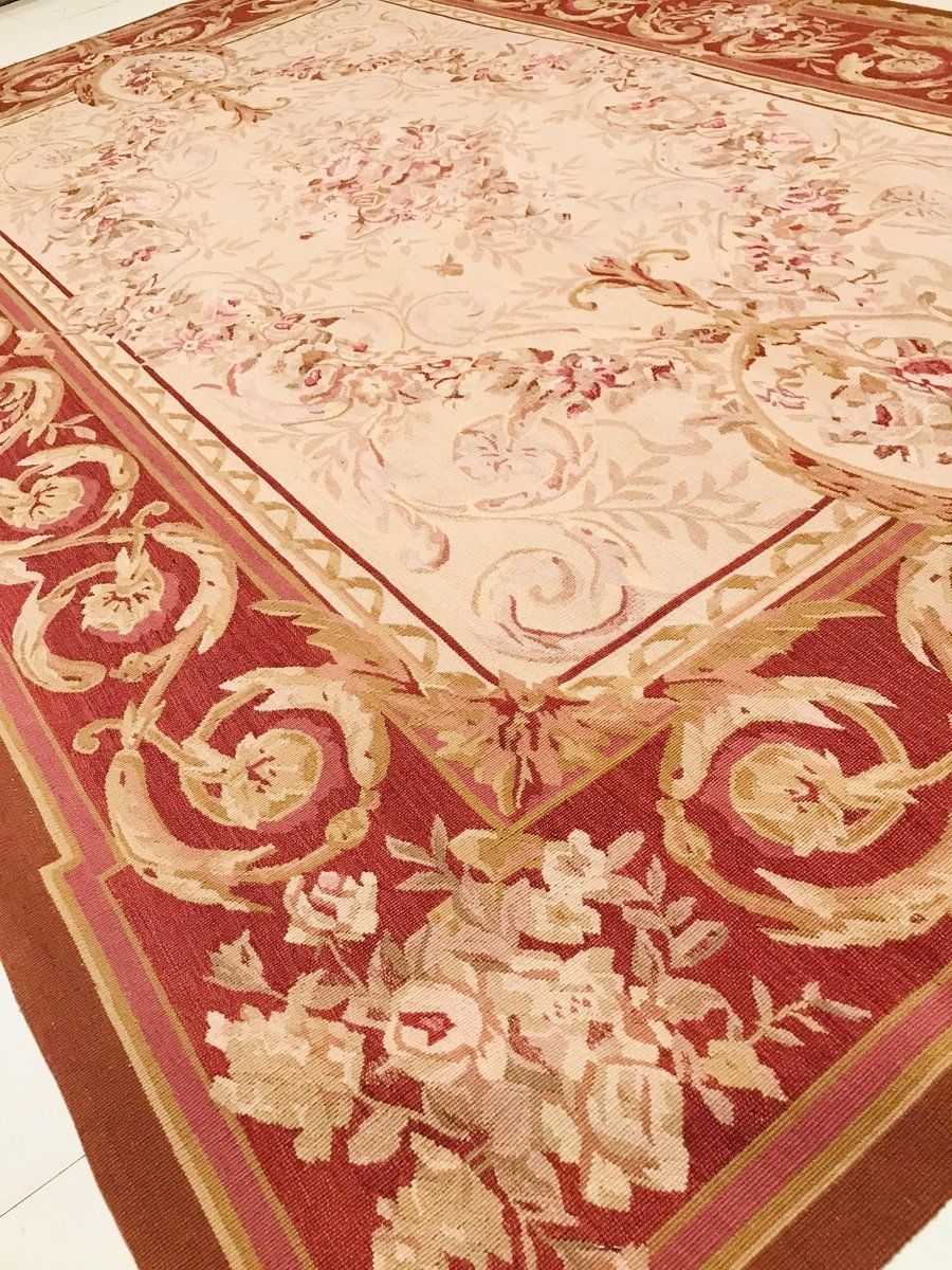 Red Hand Knotted Rug, 1972 photo buy