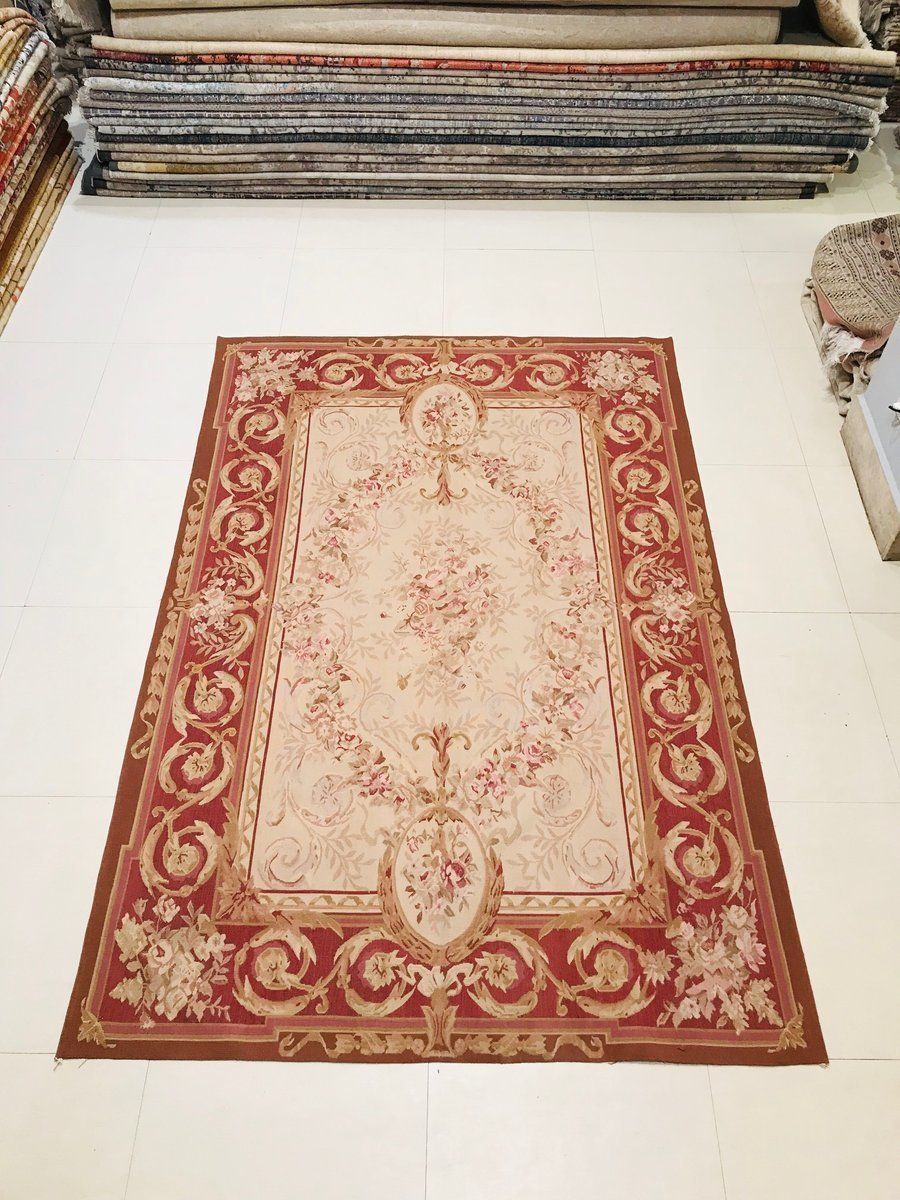 photo vintage Red Hand Knotted Rug, 1972