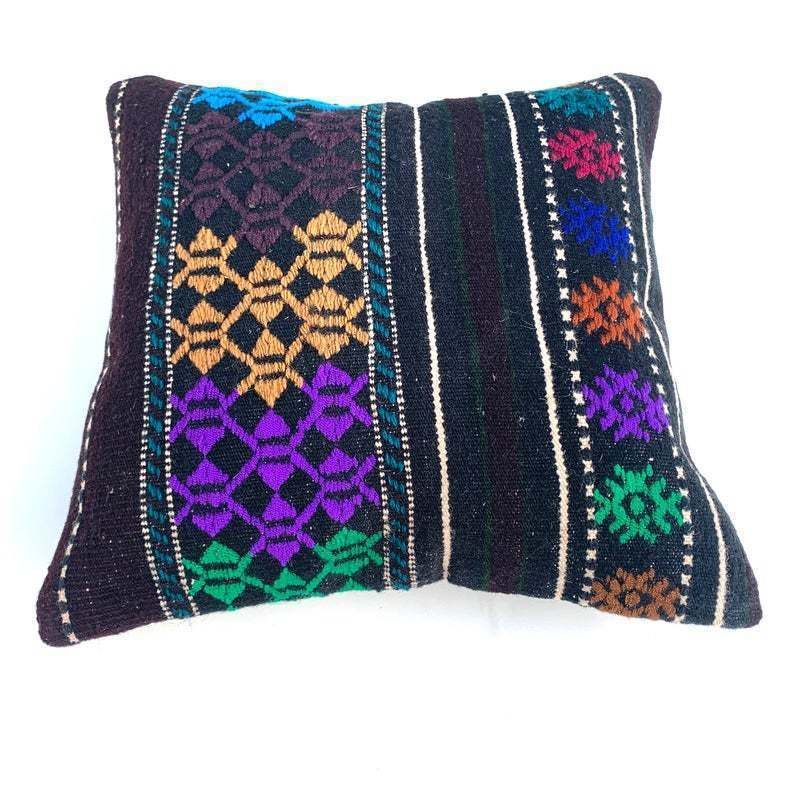 Kilim Pillow Moroccan Cushion 40x40 Kilim Pillows Kelim  Housse De Coussin Rug Pillow Turkish Cushion photo buy