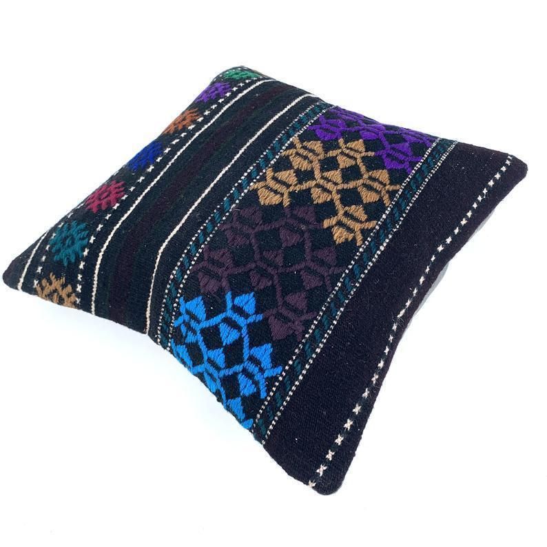 photo furniture Kilim Pillow Moroccan Cushion 40x40 Kilim Pillows Kelim  Housse De Coussin Rug Pillow Turkish Cushion