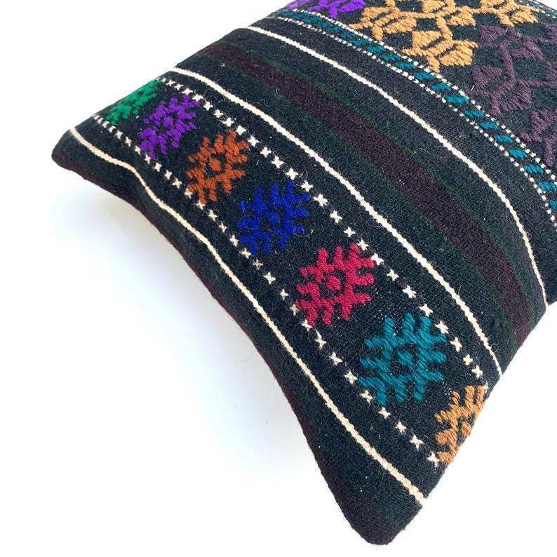 photo for sale Kilim Pillow Moroccan Cushion 40x40 Kilim Pillows Kelim  Housse De Coussin Rug Pillow Turkish Cushion