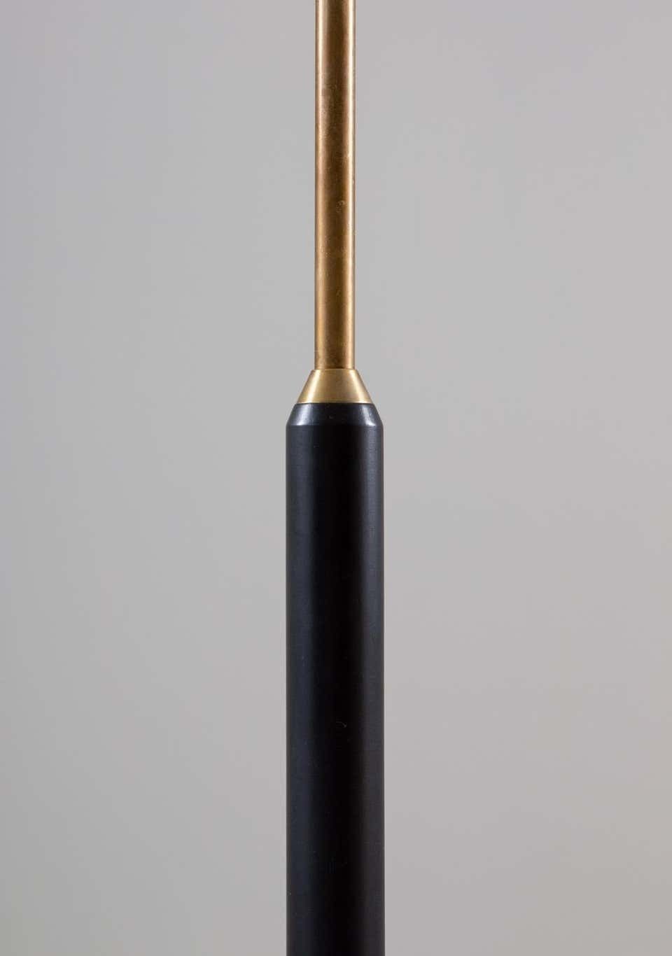 Scandinavian Midcentury Floor Lamps In Brass And Wood By Bergboms, Sweden photo buy