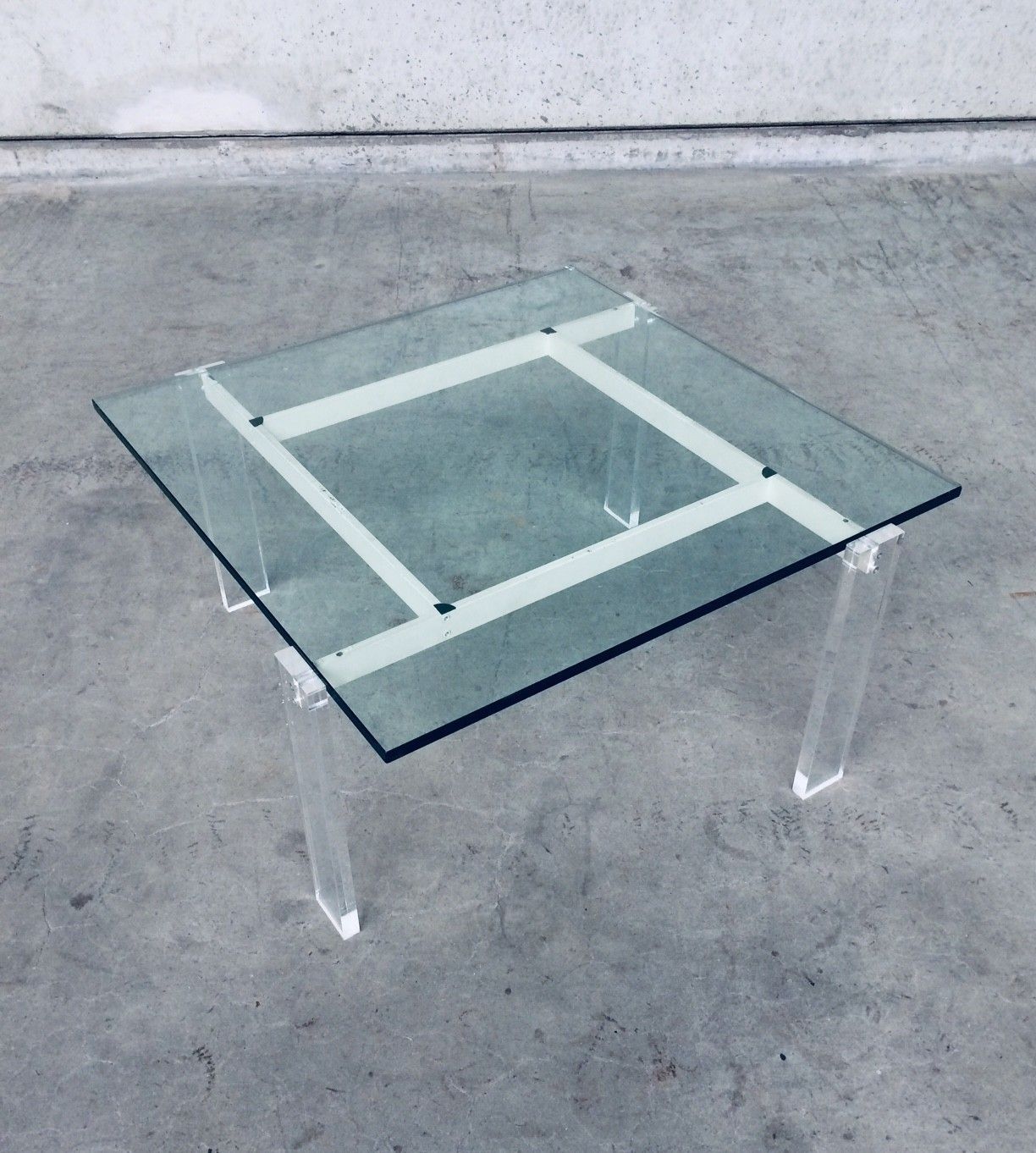 Architecturale Deense Design Vierkante Salontafel, Jaren 1960 photo furniture