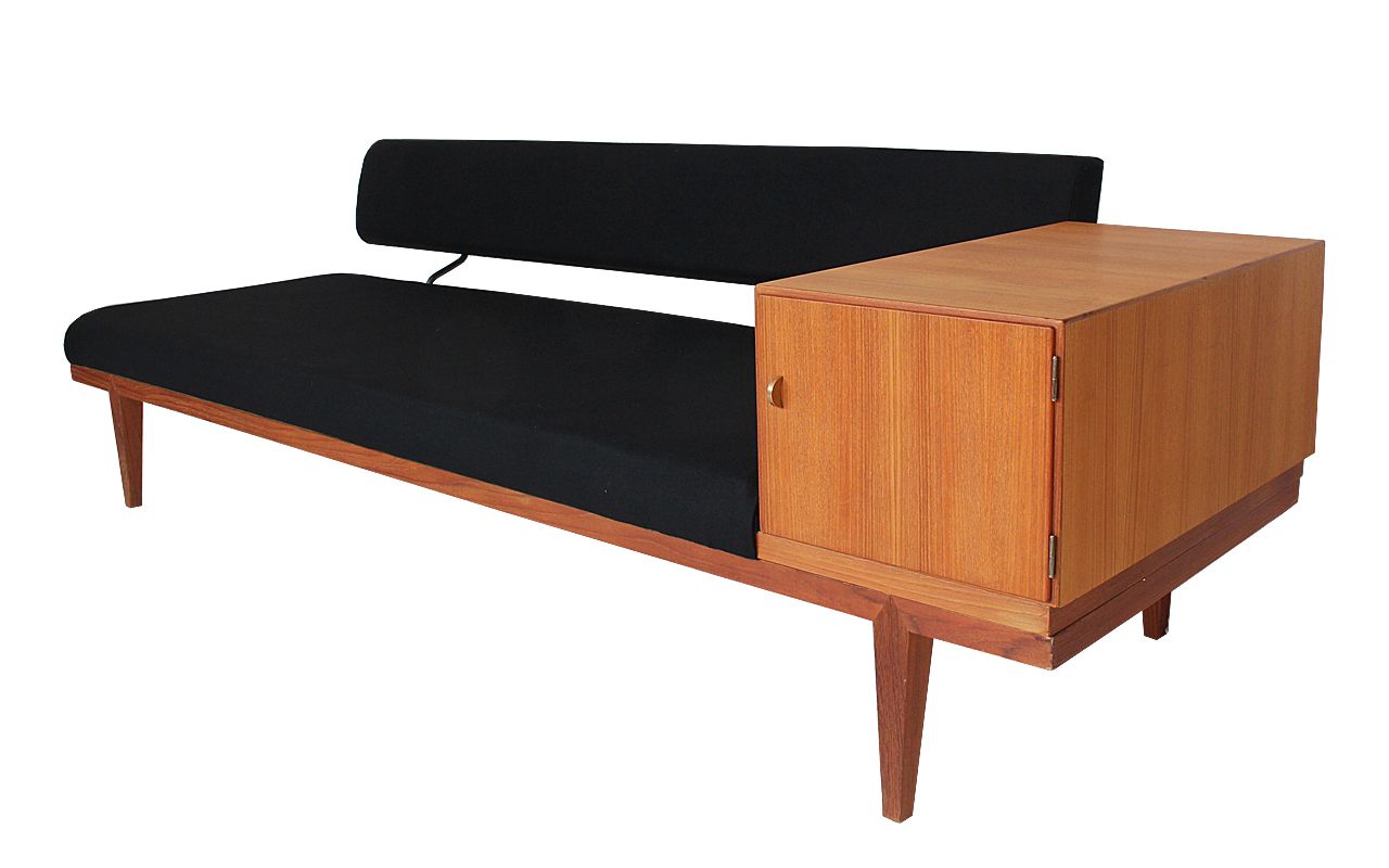 Severin Hansen 1950s Teak Daybed For Haslev