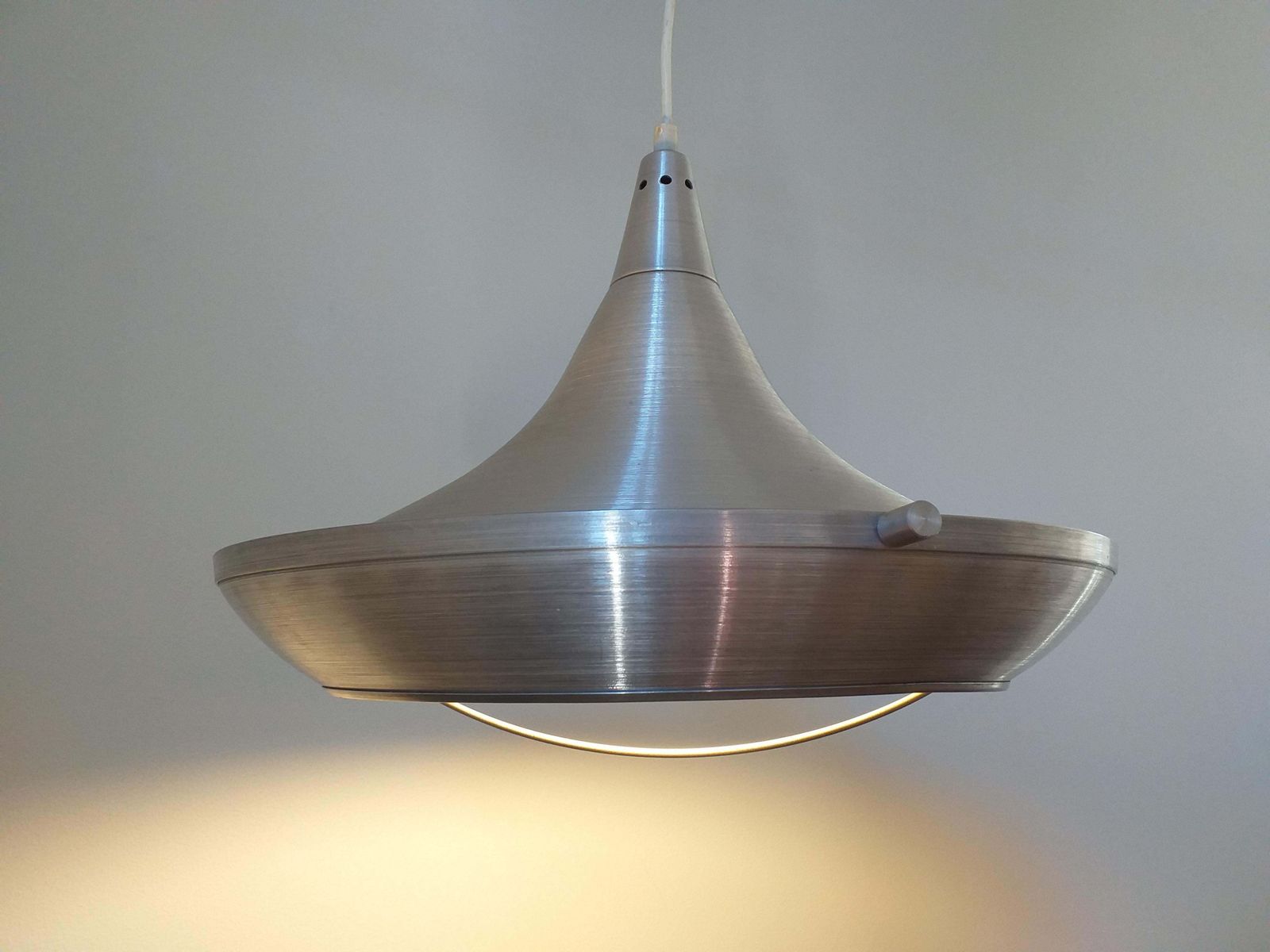 Mid Century Pendant In Style Of Jo Hammerborg, Denmark, 1970s photo vinterior