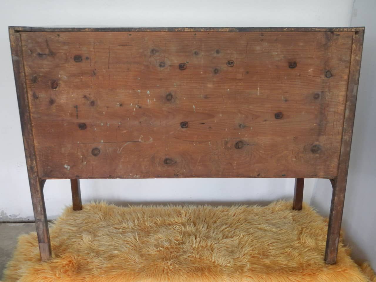 Antique Italian Empire Brass & Walnut Dresser photo vinterior