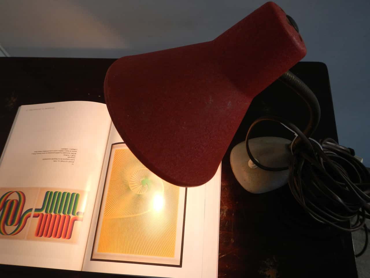 Red Table Lamp, 1950s photo 196.56