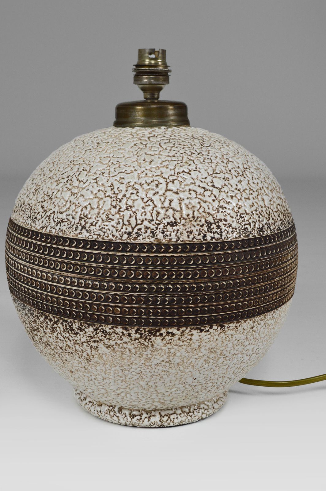 Art Deco Ceramic Table Lamp In The Style Of Jean Besnard, France, Circa 1930 photo 3360.0