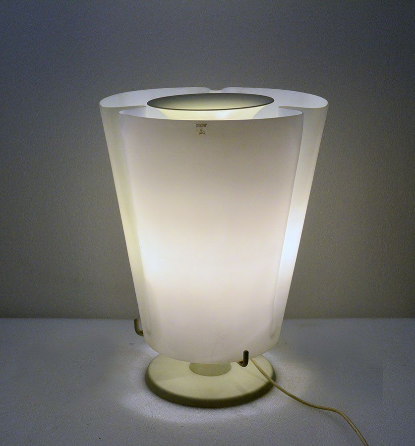 Large Murano Opaline Glass Table Lamp, 1970s photo furniture