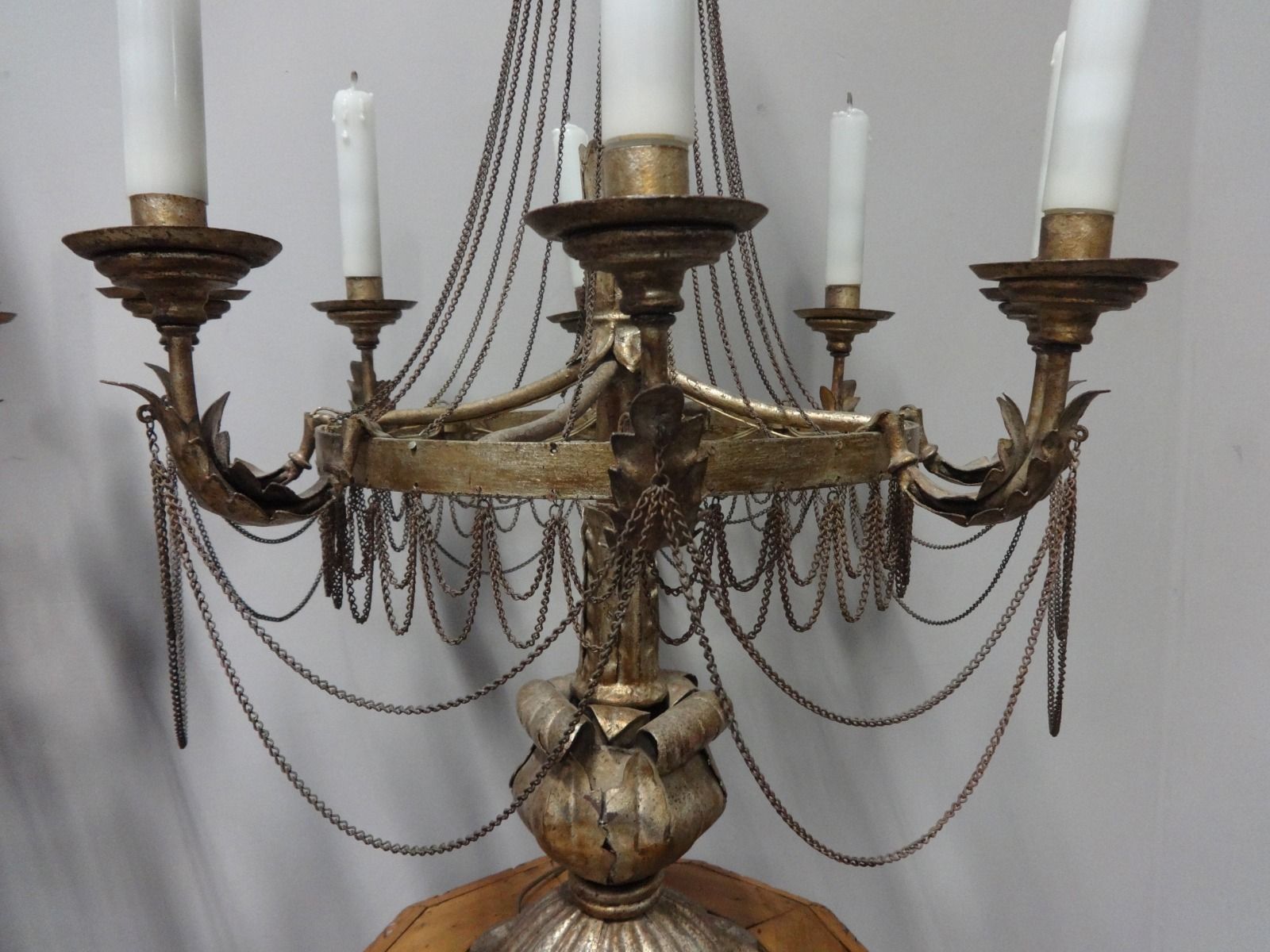 Superb Pair Of Gilt Metal Electrolier Lamps, With Provenance photo vinterior