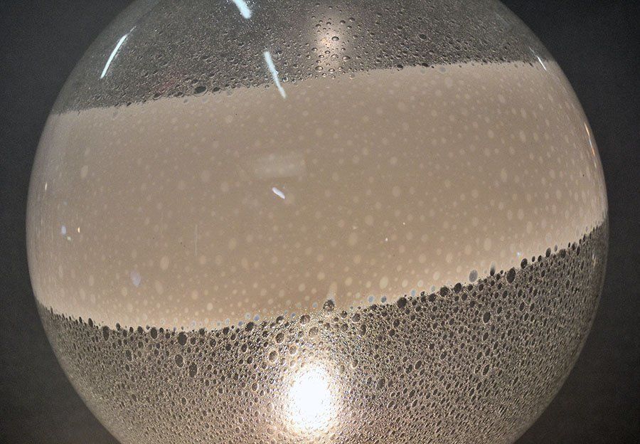 Italian Space Age Metal And Murano Glass Floor Lamp From Mazzega, 1970s photo 1357.0
