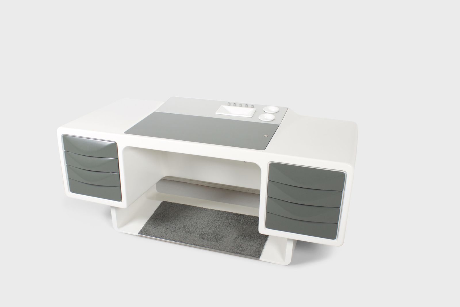 Very Rare Fiberglass Directors Desk By Ernest Igl For Wilhelm Werndl