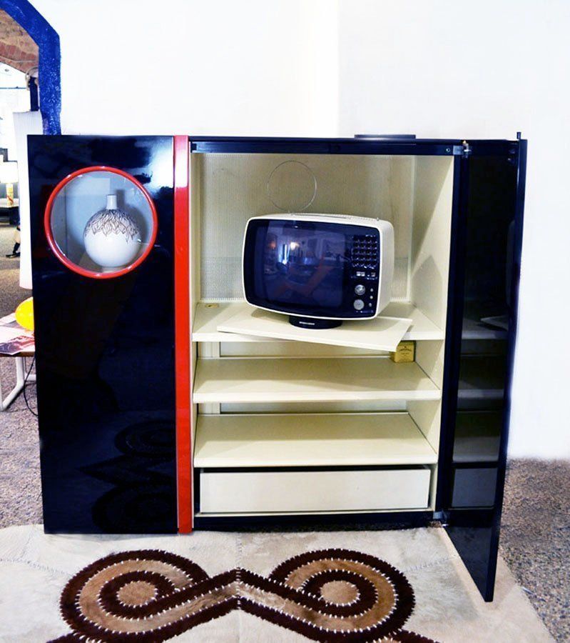 Audio And Video Play Center By Giotto Stoppino For Acerbis, 1980s photo for sale