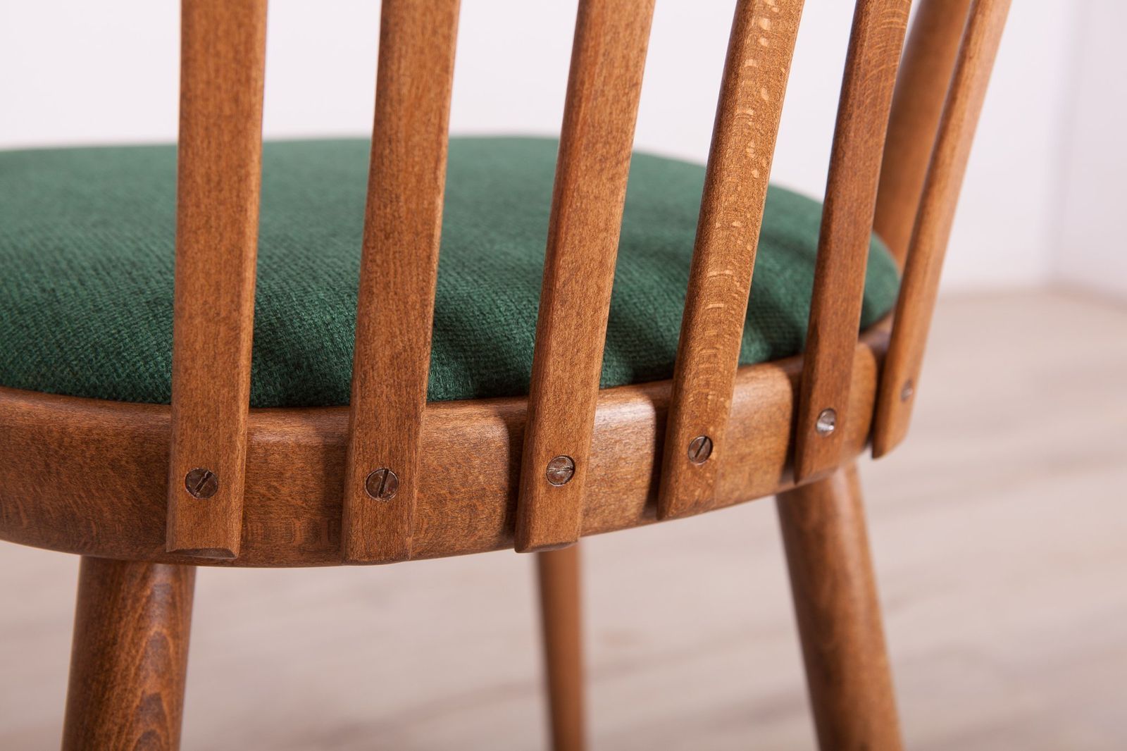966.0 Green Dining Chairs By Antonín šuman For Ton, 1960s, Set Of 4 photo