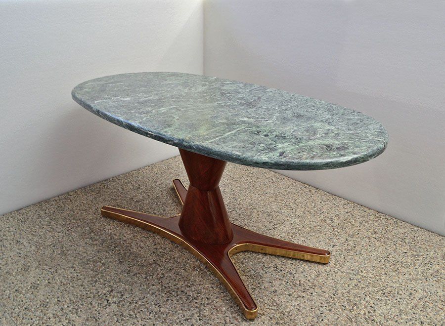 Rosewood And Marble Dining Table By Vittorio Dassi For Mobili Moderni Lissone, 1950s photo furniture