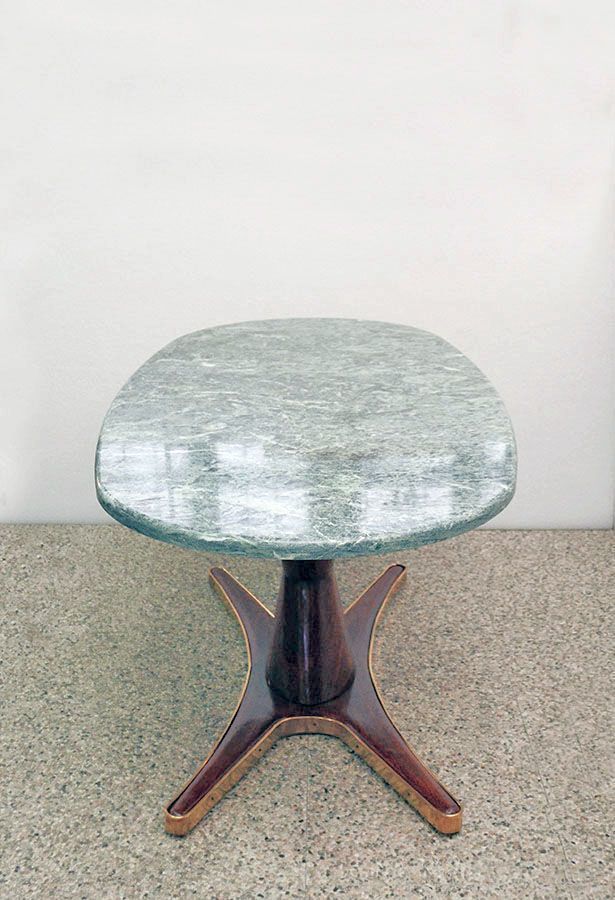Rosewood And Marble Dining Table By Vittorio Dassi For Mobili Moderni Lissone, 1950s photo for sale