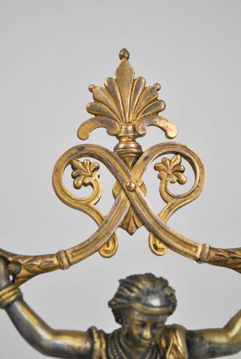 Pair Of Candelabra With Nubians, Xi Xth Century photo vinterior