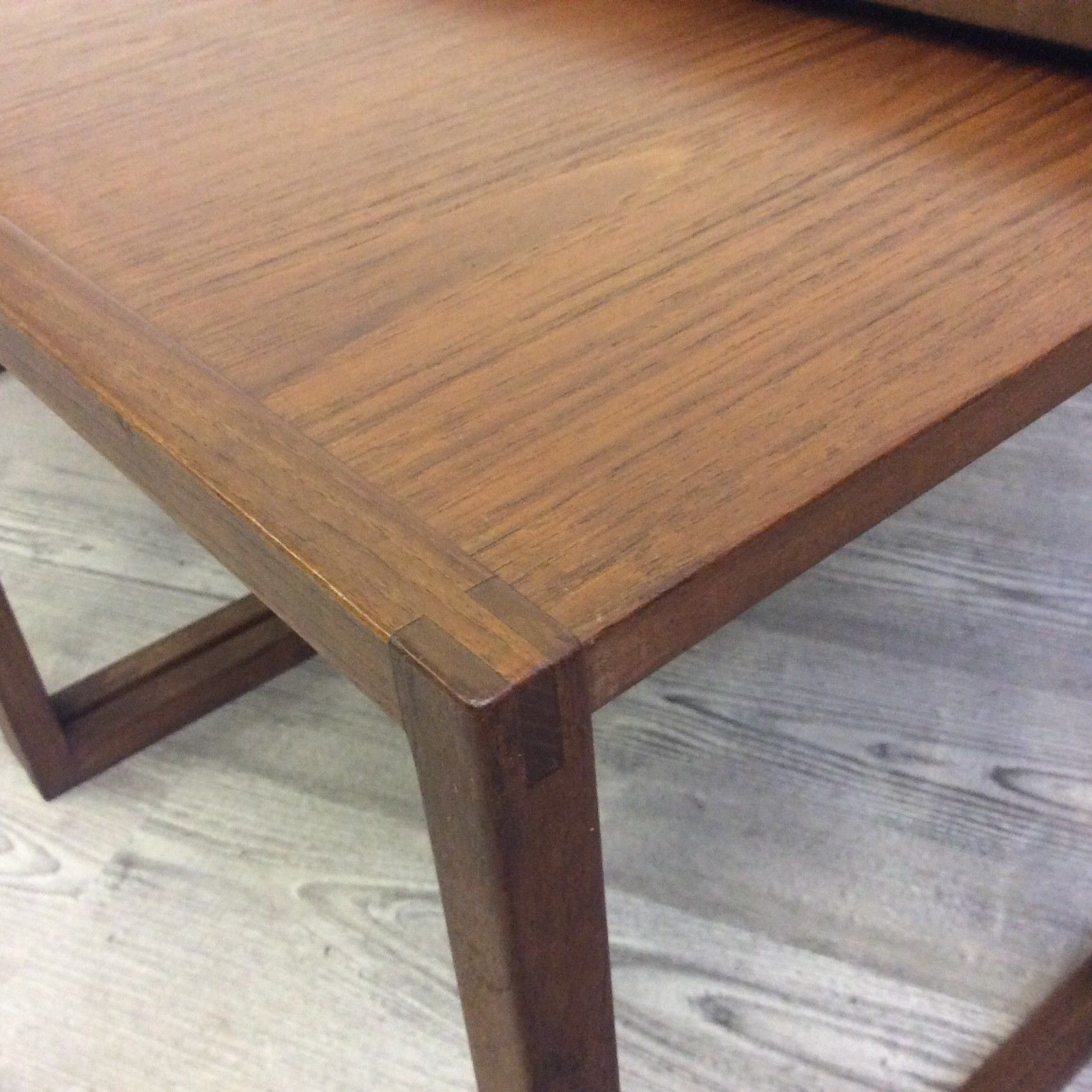 Vintage Danish Teak Nest Of Tables By Kia Kristiansen Model 134 photo for sale