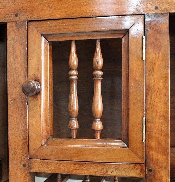 Authentic Small Panetière In Walnut, Louis Philippe Period ,Middle Of The 19th Century photo vintage