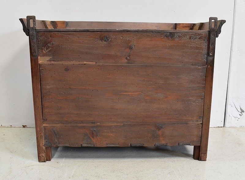 photo vintage Authentic Small Panetière In Walnut, Louis Philippe Period ,Middle Of The 19th Century