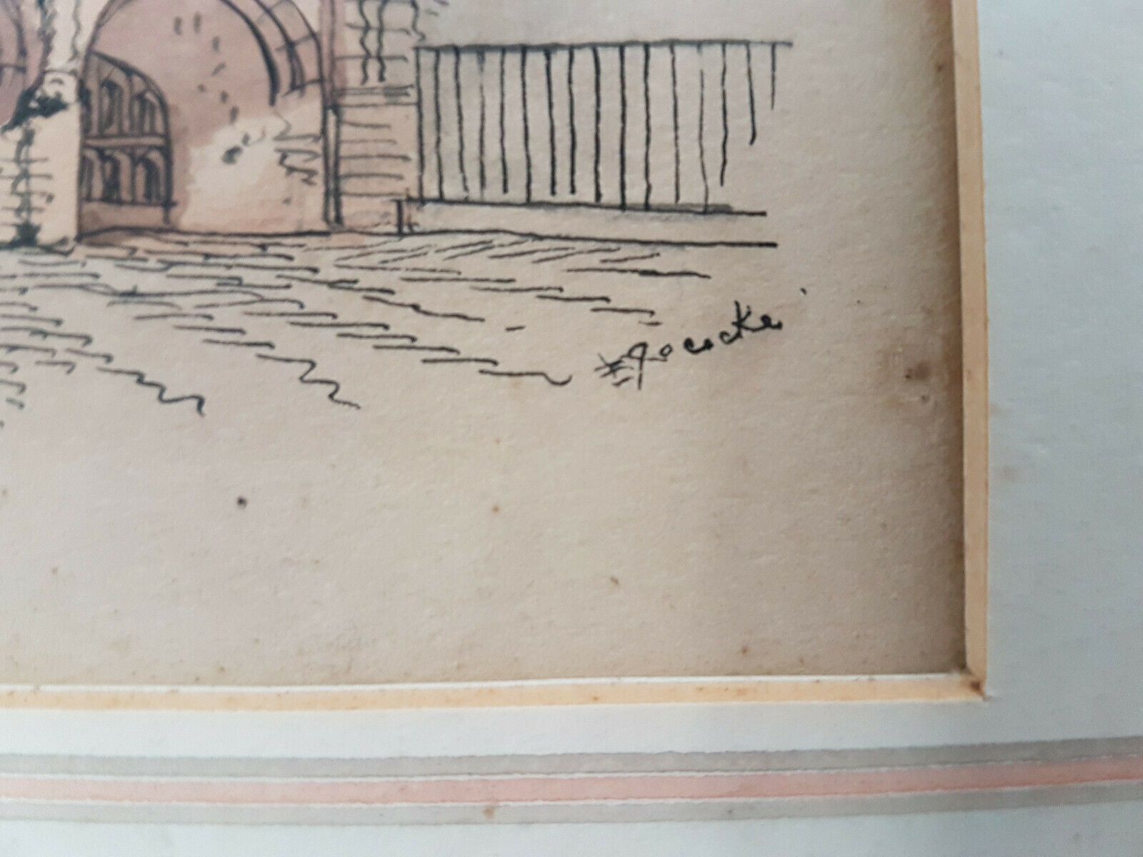 Pen And Ink Drawing By Edward Charles Pococke. Gates Of Norwich photo Art