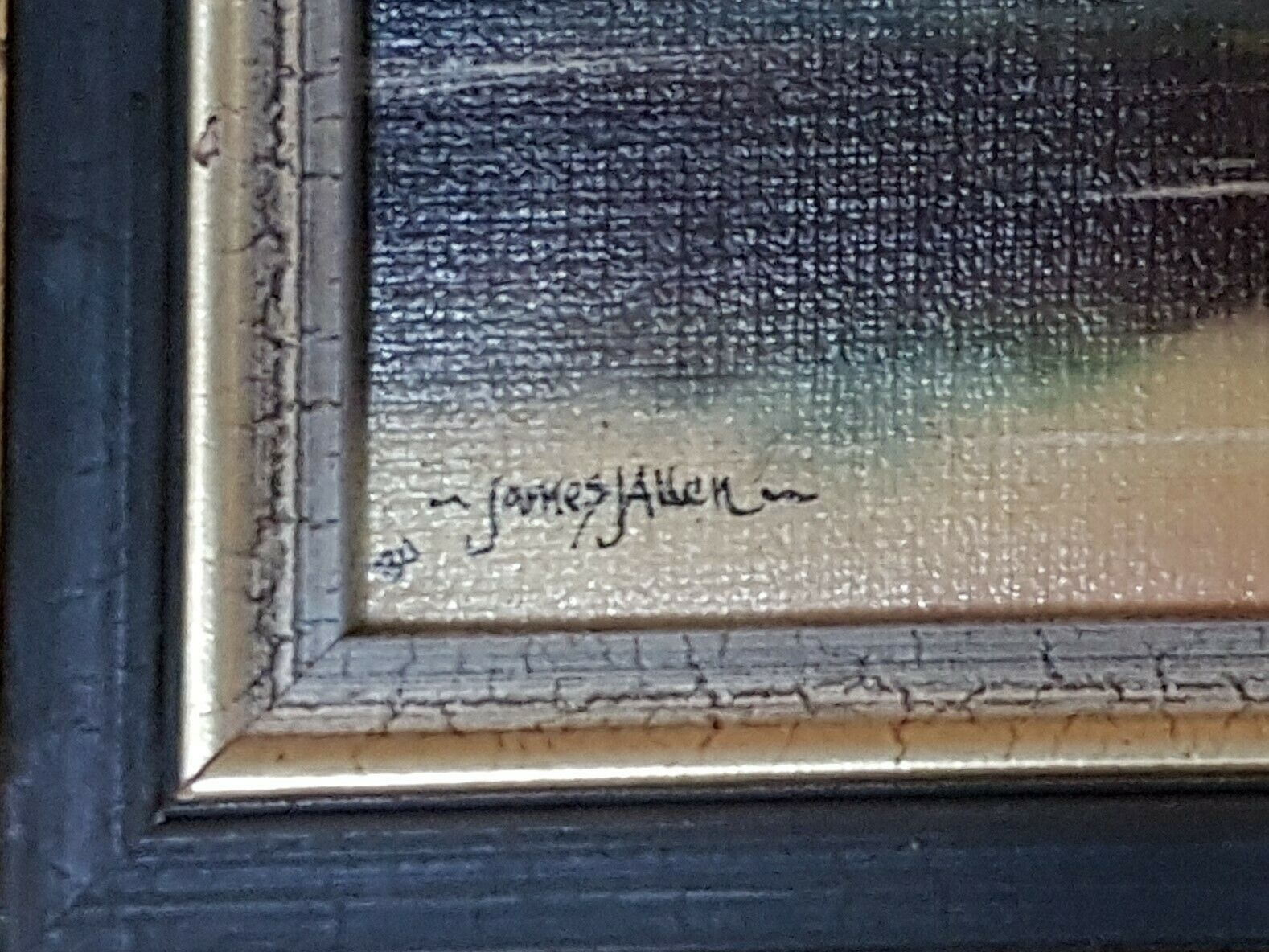 Small Oil Painting By James J Allen. "Evening Nr Horning" photo for sale